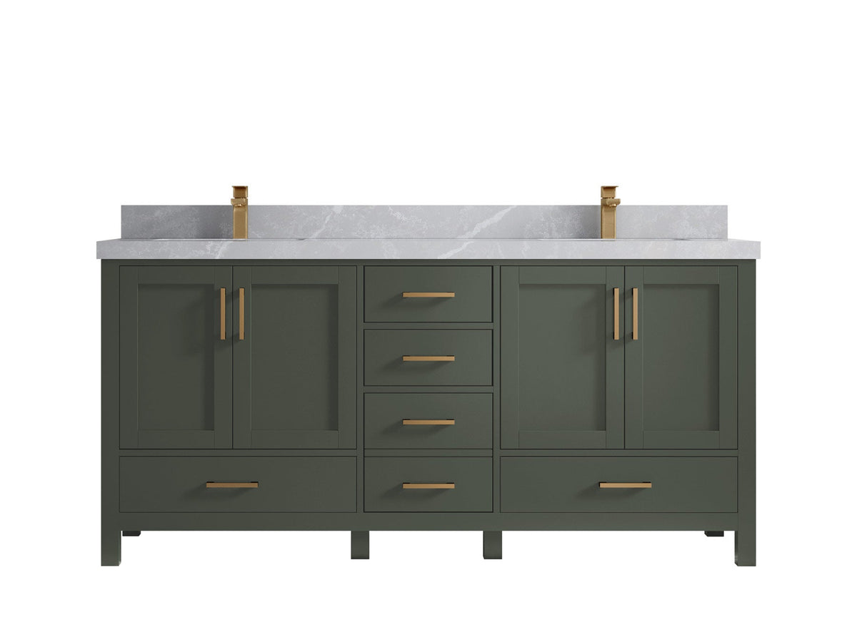 Malibu 72 in. W x 22 in. D Double Sink Bathroom Vanity - Willow Bath and Vanity