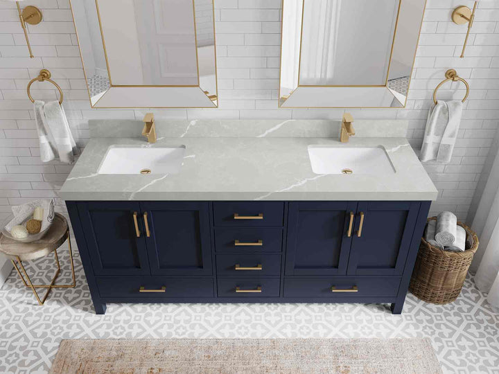 Malibu 72 in. W x 22 in. D Double Sink Bathroom Vanity - photo 32
