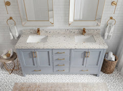 Malibu 72 in. W x 22 in. D Double Sink Bathroom Vanity - photo 25