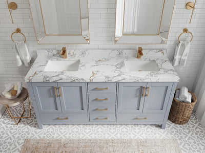 Malibu 72 in. W x 22 in. D Double Sink Bathroom Vanity - Willow Bath and Vanity