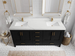 Malibu 72 in. W x 22 in. D Double Sink Bathroom Vanity - photo 17