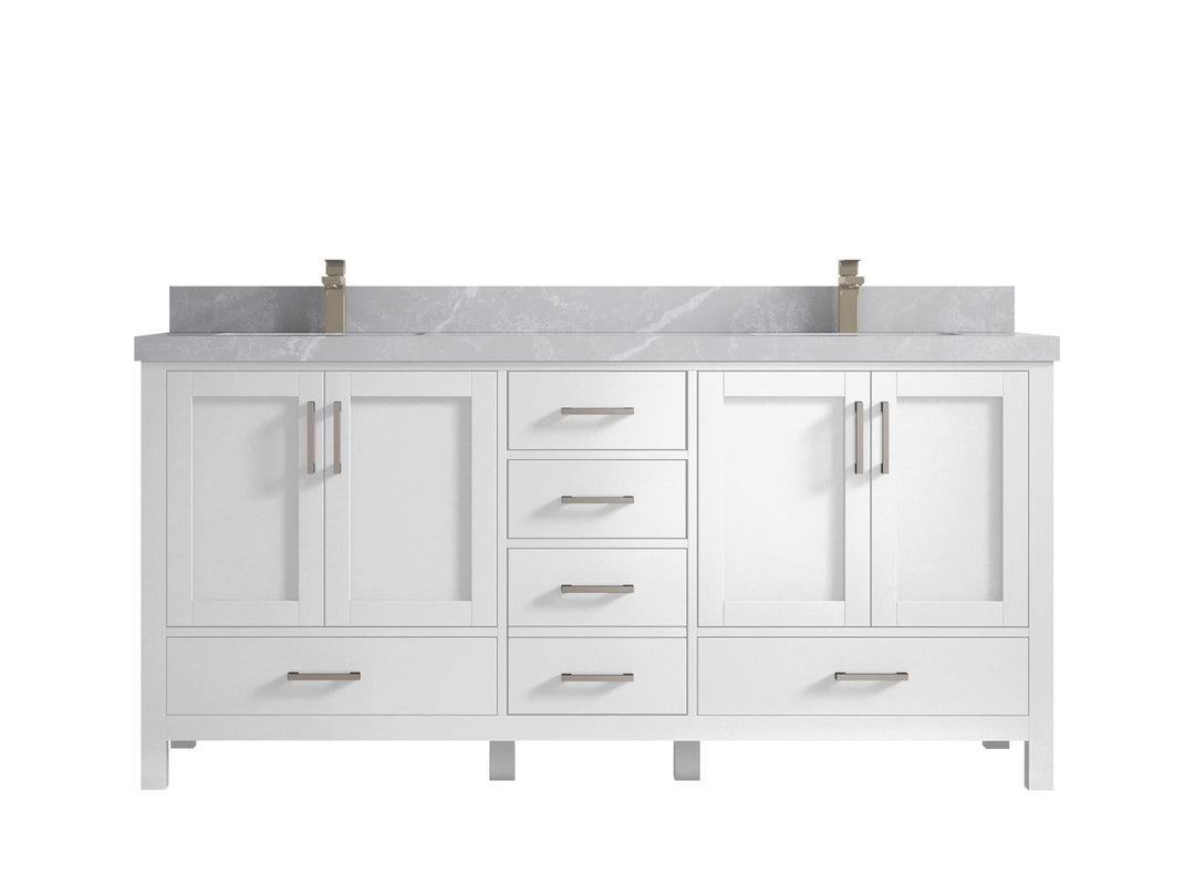 Malibu 72 in. W x 22 in. D Double Sink Bathroom Vanity - Willow Bath and Vanity