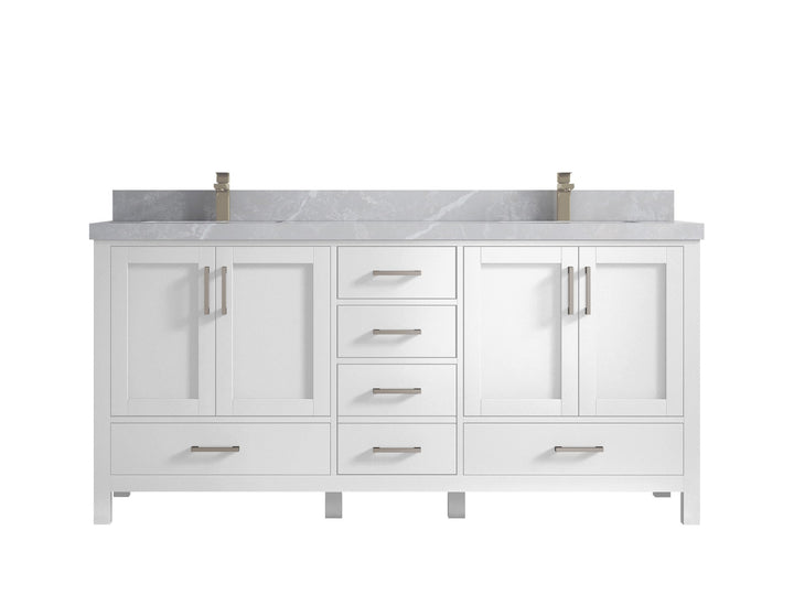 Malibu 72 in. W x 22 in. D Double Sink Bathroom Vanity - photo 33