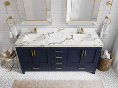 Malibu 72 in. W x 22 in. D Double Sink Bathroom Vanity - photo 36