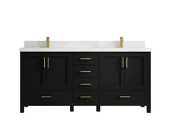 Malibu 72 in. W x 22 in. D Double Sink Bathroom Vanity - photo 18