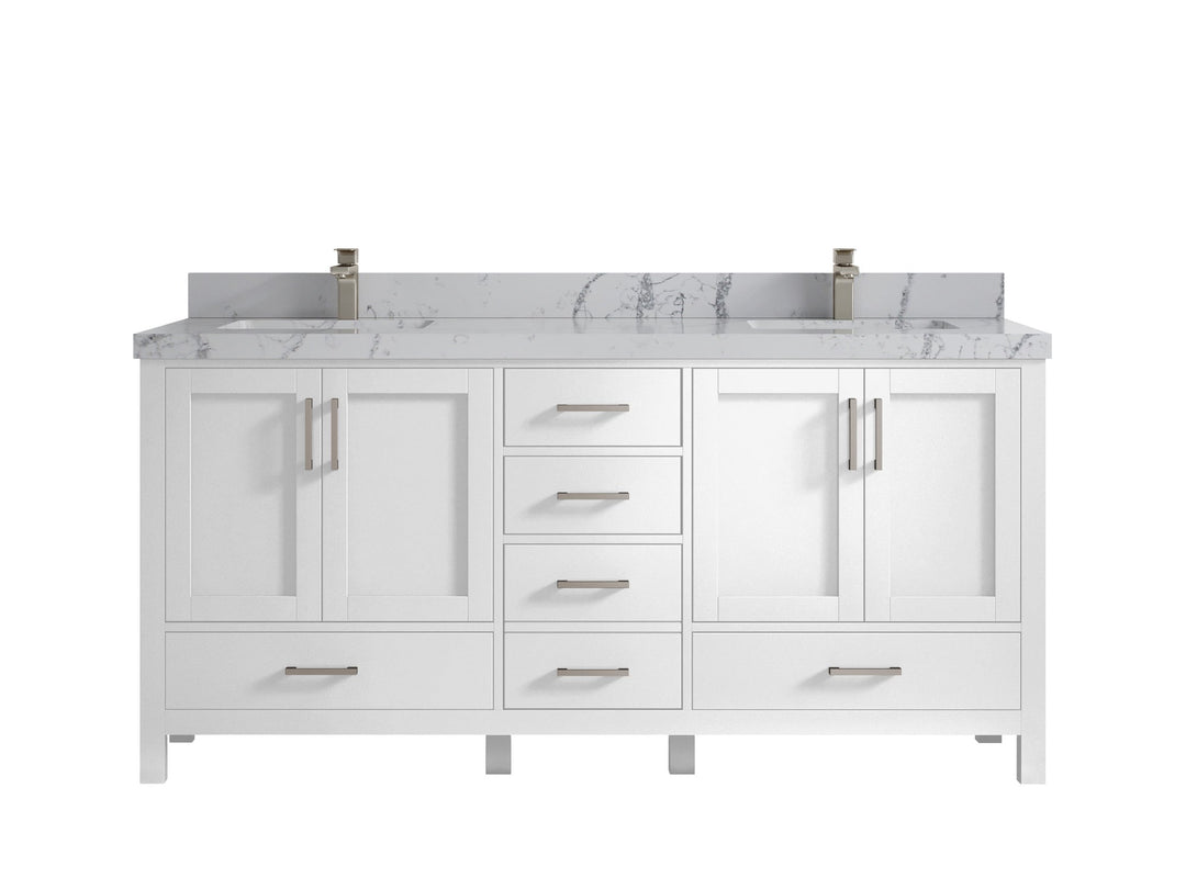 Malibu 72 in. W x 22 in. D Double Sink Bathroom Vanity - Willow Bath and Vanity