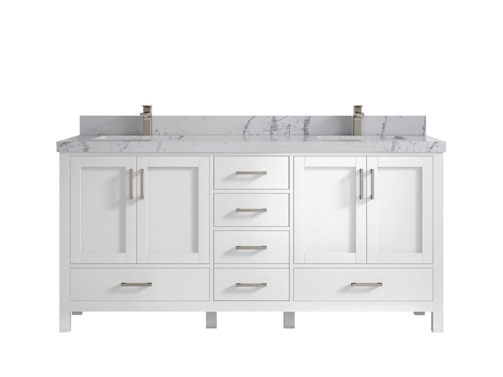 Malibu 72 in. W x 22 in. D Double Sink Bathroom Vanity - photo 43