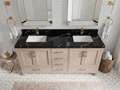 Malibu 72 in. W x 22 in. D Double Sink Bathroom Vanity - photo 6