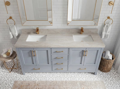 Malibu 72 in. W x 22 in. D Double Sink Bathroom Vanity - Willow Bath and Vanity
