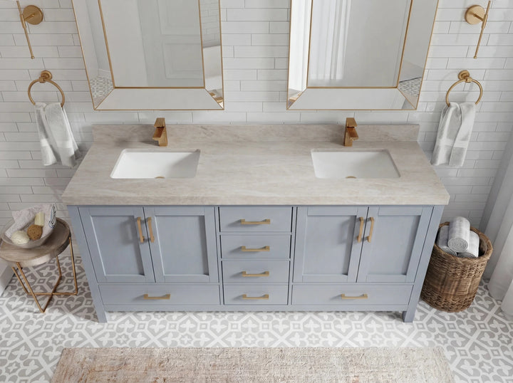 Malibu 72 in. W x 22 in. D Double Sink Bathroom Vanity - photo 23