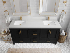 Malibu 72 in. W x 22 in. D Double Sink Bathroom Vanity - photo 11