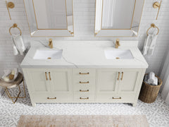 Malibu 72 in. W x 22 in. D Double Sink Bathroom Vanity - photo 16