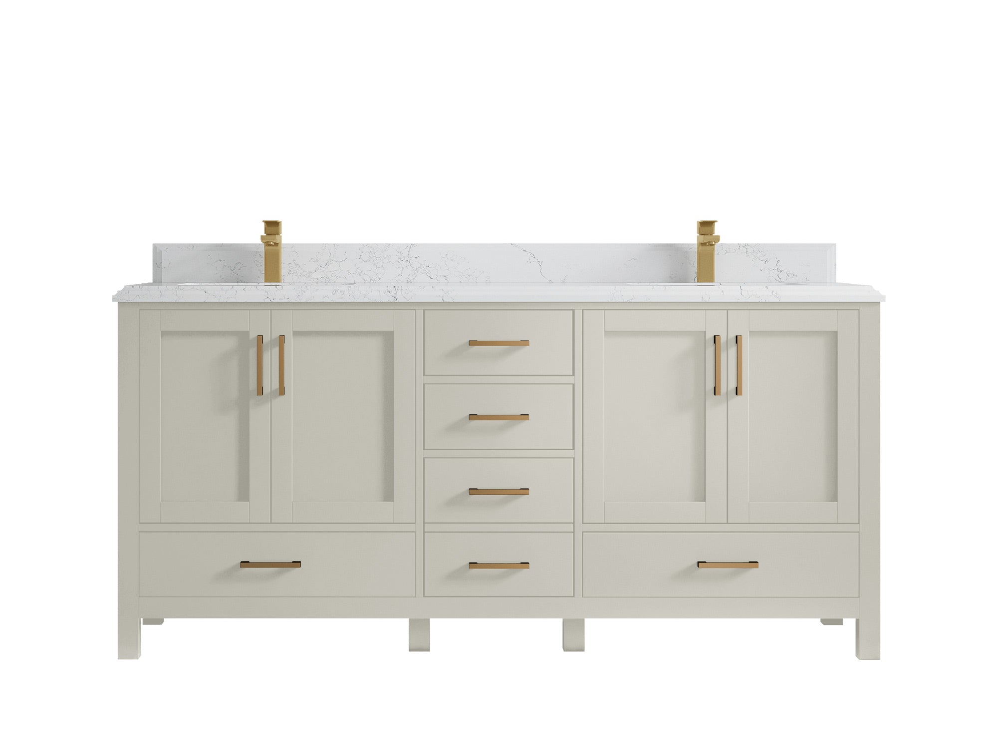 Malibu 72 in. W x 22 in. D Double Sink Bathroom Vanity - Willow Bath and Vanity