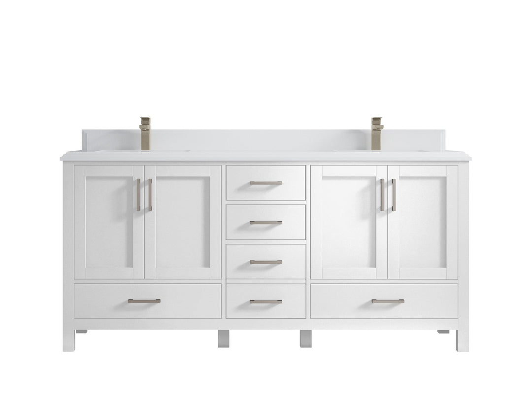 Malibu 72 in. W x 22 in. D Double Sink Bathroom Vanity - Willow Bath and Vanity