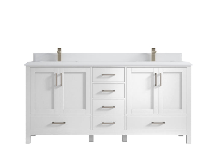 Malibu 72 in. W x 22 in. D Double Sink Bathroom Vanity - photo 29