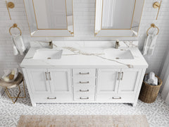 Malibu 72 in. W x 22 in. D Double Sink Bathroom Vanity - photo 14