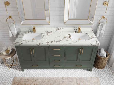 Malibu 72 in. W x 22 in. D Double Sink Bathroom Vanity - Willow Bath and Vanity