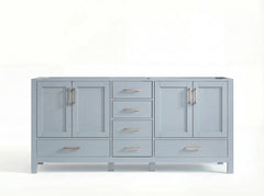 Malibu 72 in. W x 22 in. D Double Sink Bathroom Vanity - photo 3