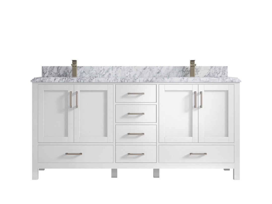 Malibu 72 in. W x 22 in. D Double Sink Bathroom Vanity - Willow Bath and Vanity
