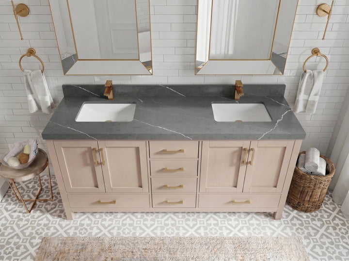 Malibu 72 in. W x 22 in. D Double Sink Bathroom Vanity - photo 23