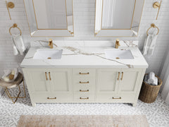 Malibu 72 in. W x 22 in. D Double Sink Bathroom Vanity - photo 14