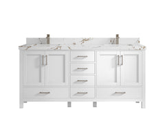 Malibu 72 in. W x 22 in. D Double Sink Bathroom Vanity - photo 37