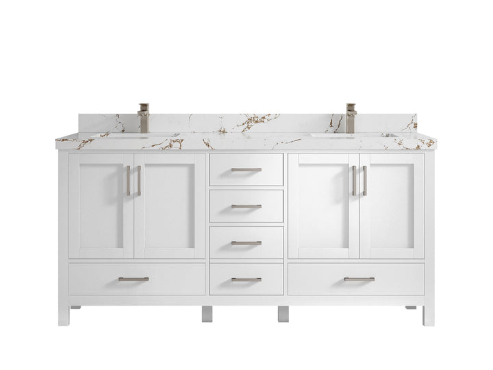 Malibu 72 in. W x 22 in. D Double Sink Bathroom Vanity - photo 37