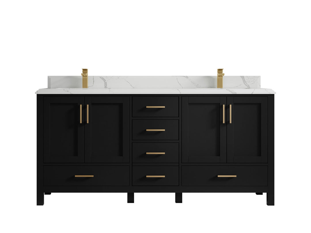 Malibu 72 in. W x 22 in. D Double Sink Bathroom Vanity - Willow Bath and Vanity