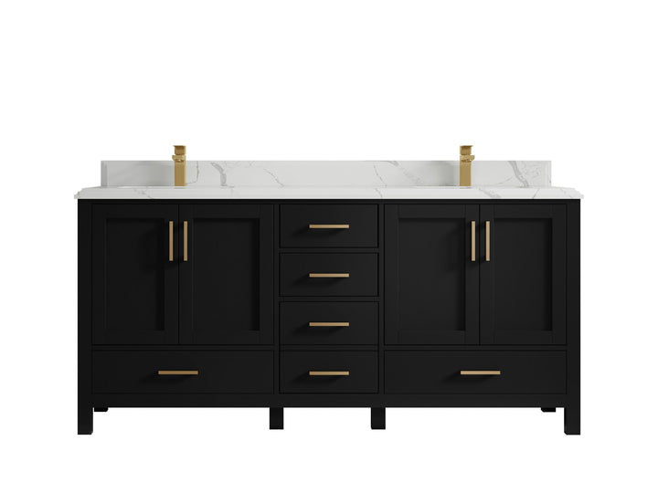 Malibu 72 in. W x 22 in. D Double Sink Bathroom Vanity - photo 24