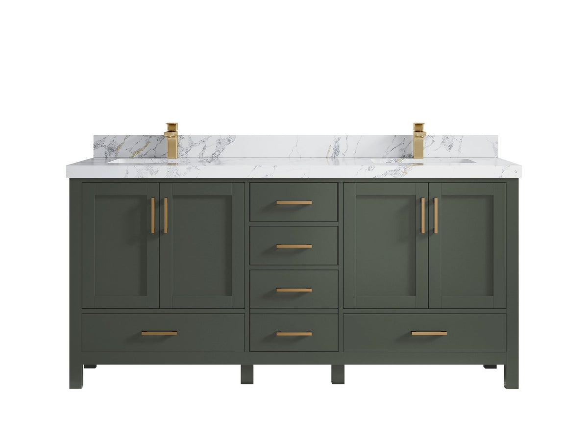 Malibu 72 in. W x 22 in. D Double Sink Bathroom Vanity - Willow Bath and Vanity