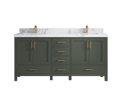 Malibu 72 in. W x 22 in. D Double Sink Bathroom Vanity - Willow Bath and Vanity