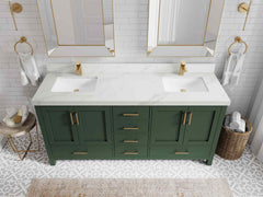 Malibu 72 in. W x 22 in. D Double Sink Bathroom Vanity - photo 22