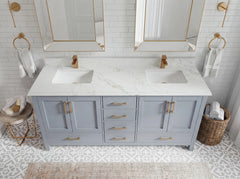 Malibu 72 in. W x 22 in. D Double Sink Bathroom Vanity - photo 13
