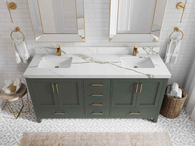 Malibu 72 in. W x 22 in. D Double Sink Bathroom Vanity - Willow Bath and Vanity