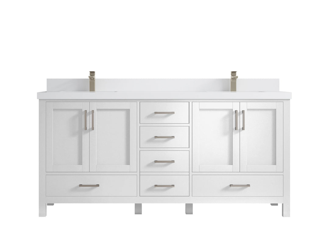Malibu 72 in. W x 22 in. D Double Sink Bathroom Vanity - Willow Bath and Vanity