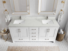 Malibu 72 in. W x 22 in. D Double Sink Bathroom Vanity - photo 18