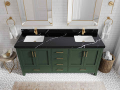 Malibu 72 in. W x 22 in. D Double Sink Bathroom Vanity - photo 8