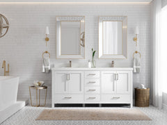 Malibu 72 in. W x 22 in. D Double Sink Bathroom Vanity - photo 4