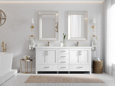 Malibu 72 in. W x 22 in. D Double Sink Bathroom Vanity - Willow Bath and Vanity