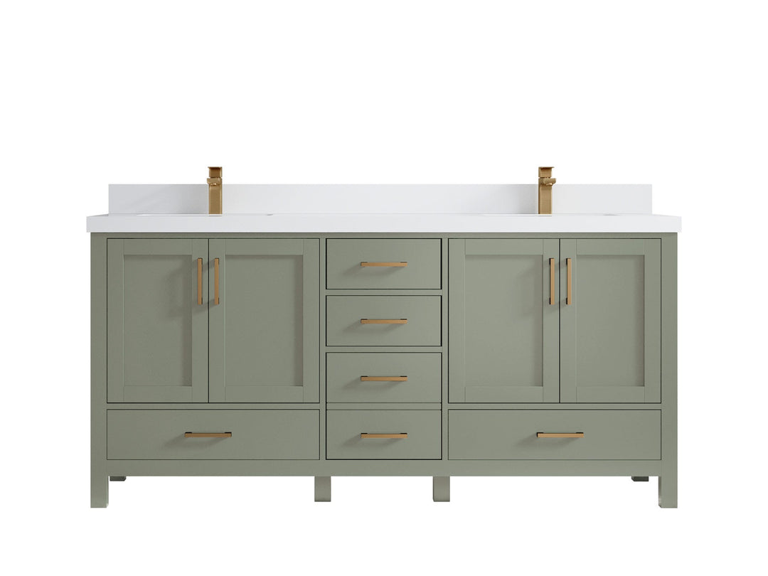 Malibu 72 in. W x 22 in. D Double Sink Bathroom Vanity - Willow Bath and Vanity