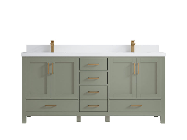 Malibu 72 in. W x 22 in. D Double Sink Bathroom Vanity - photo 45
