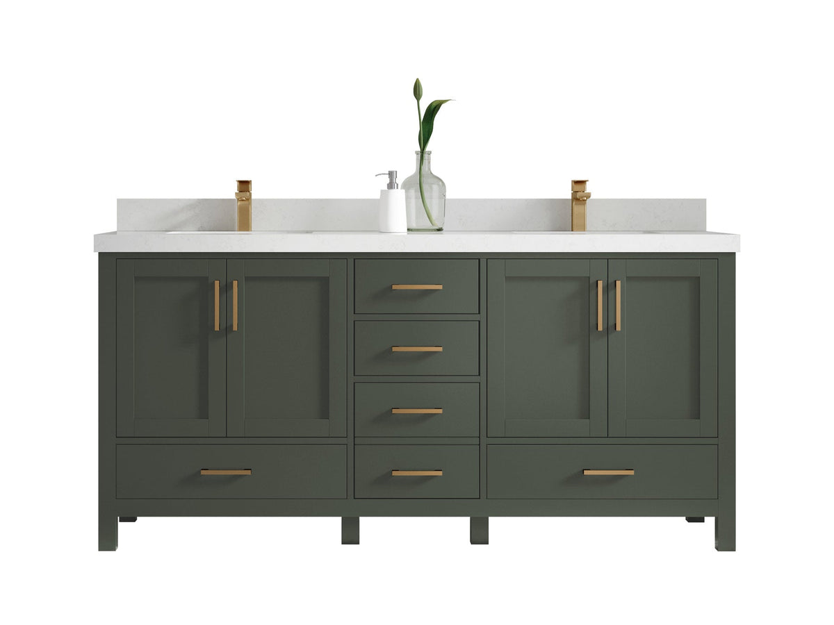 Malibu 72 in. W x 22 in. D Double Sink Bathroom Vanity - Willow Bath and Vanity