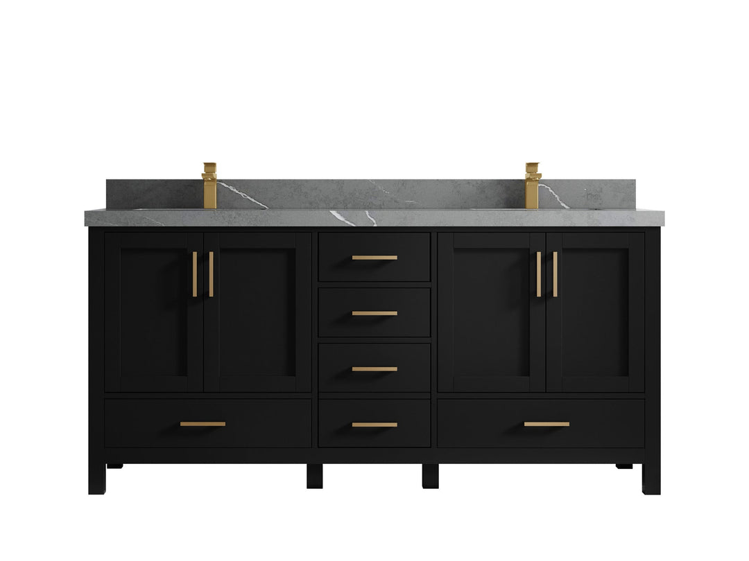 Malibu 72 in. W x 22 in. D Double Sink Bathroom Vanity - Willow Bath and Vanity