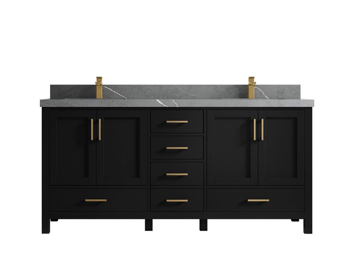 Malibu 72 in. W x 22 in. D Double Sink Bathroom Vanity - photo 34