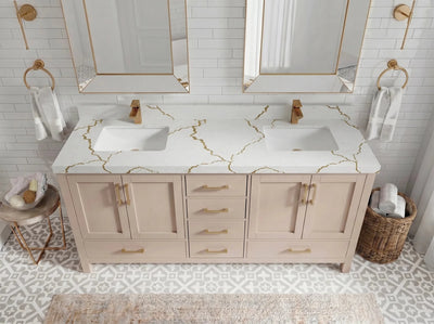 Malibu 72 in. W x 22 in. D Double Sink Bathroom Vanity - Willow Bath and Vanity