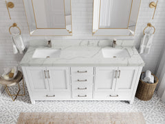Malibu 72 in. W x 22 in. D Double Sink Bathroom Vanity - photo 42