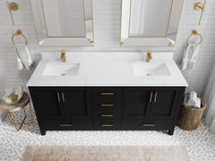 Malibu 72 in. W x 22 in. D Double Sink Bathroom Vanity - photo 27