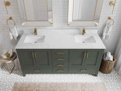 Malibu 72 in. W x 22 in. D Double Sink Bathroom Vanity - photo 25