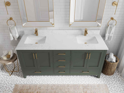 Malibu 72 in. W x 22 in. D Double Sink Bathroom Vanity - Willow Bath and Vanity