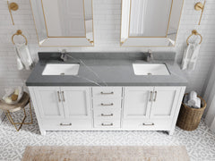 Malibu 72 in. W x 22 in. D Double Sink Bathroom Vanity - photo 34